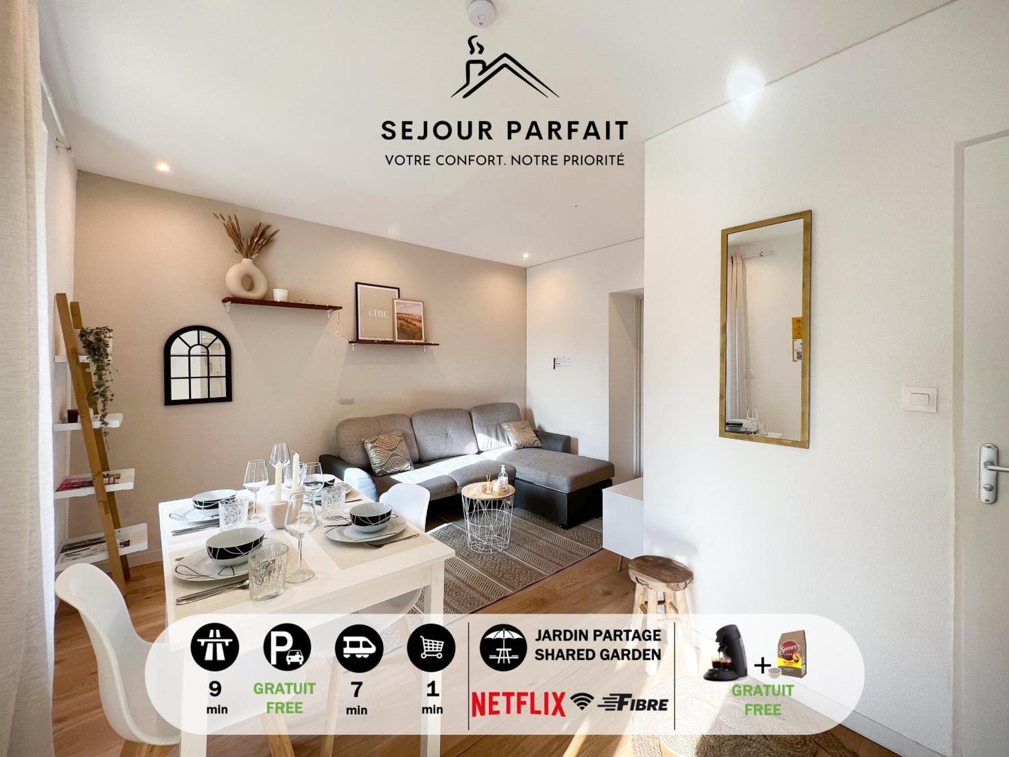 Appart'Hotel Le Tilleul - Netflix, Jardin Et Fibre Optique Belfort Exterior foto